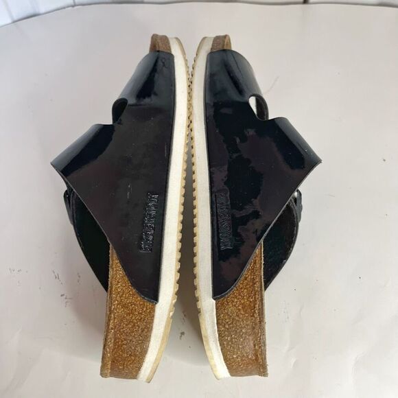 Birkenstock Patent Leather Milano Super Grip Arizona Strappy Dad Sandals - Picture 9 of 11